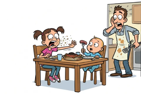 BLAGUE SUR LE REPAS DU MERCREDI