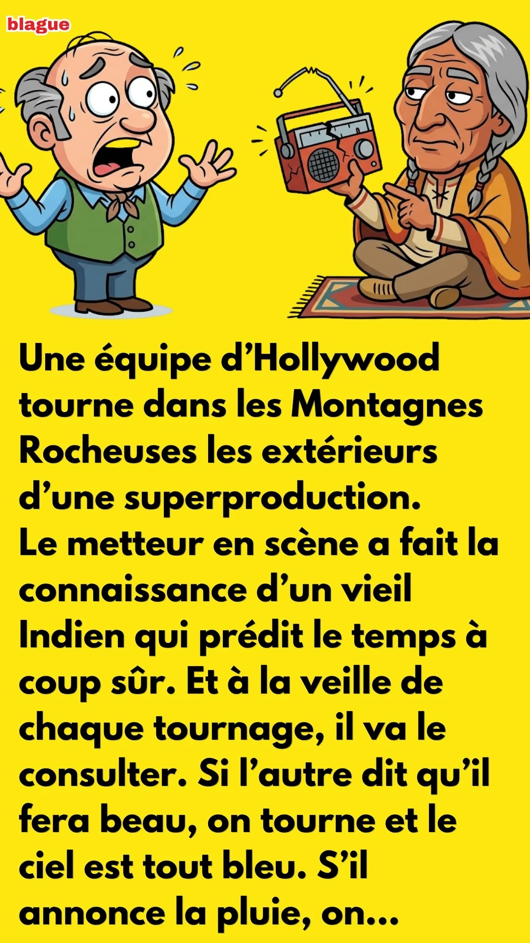 BLAGUE SUR BULLETIN MÉTÉO