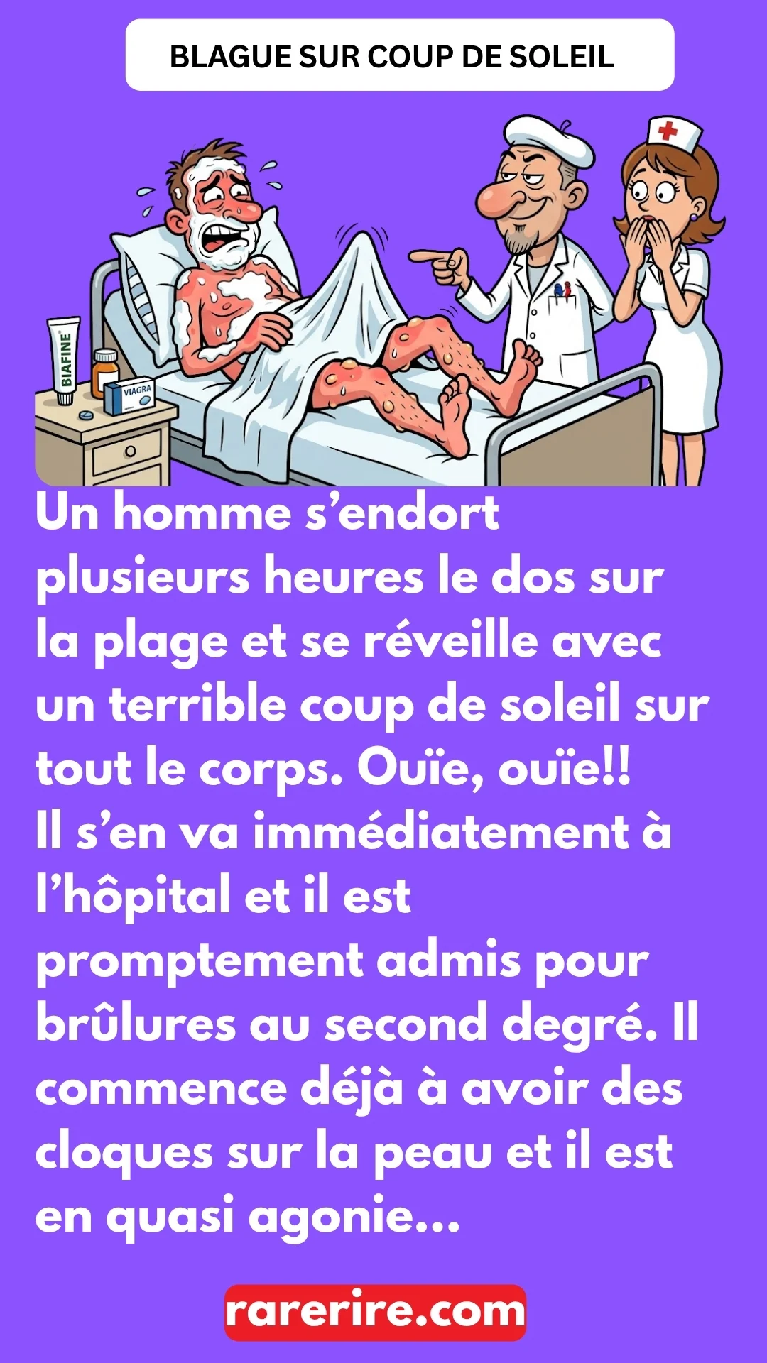 BLAGUE SUR COUP DE SOLEIL 