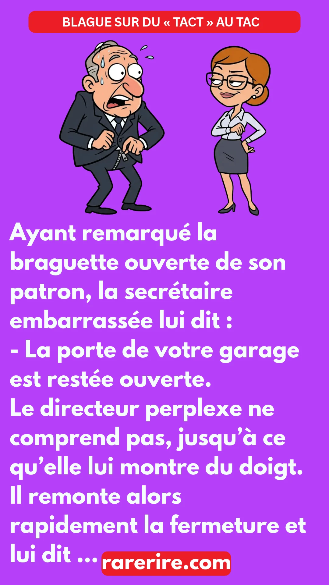BLAGUE SUR DU « TACT » AU TAC