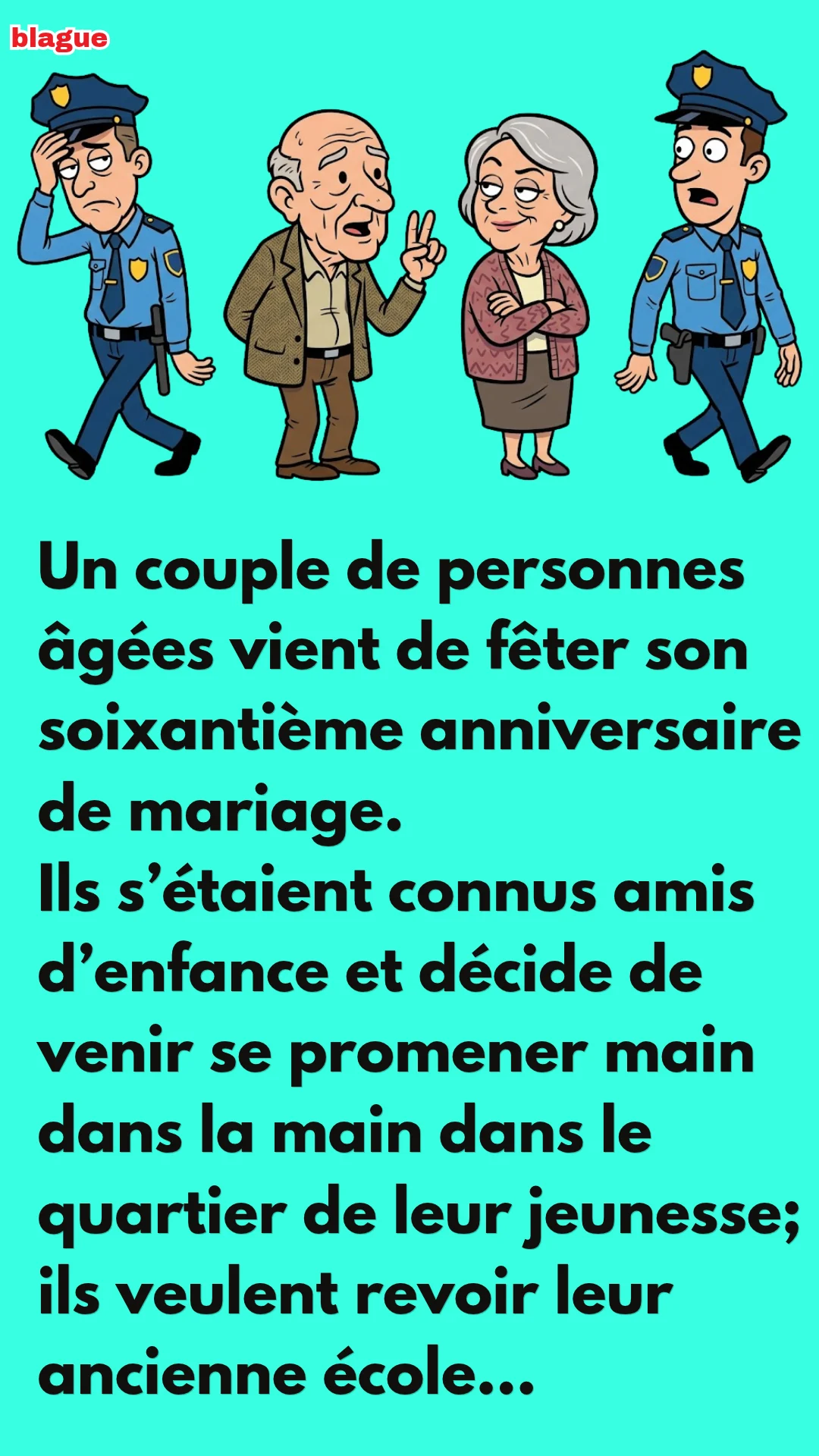 BLAGUE SUR EN REVENANT DE L’ÉCOLE