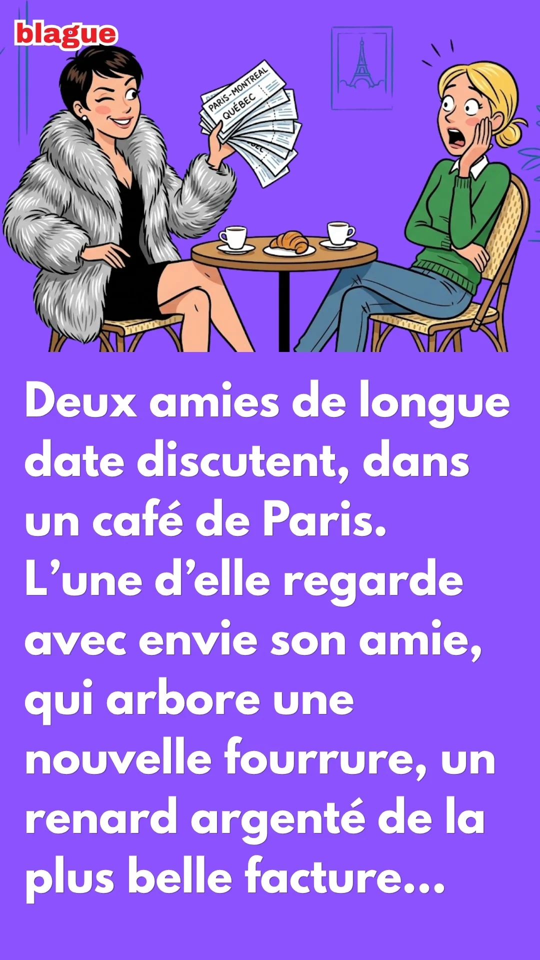 BLAGUE SUR HISTOIRE DE FEMME