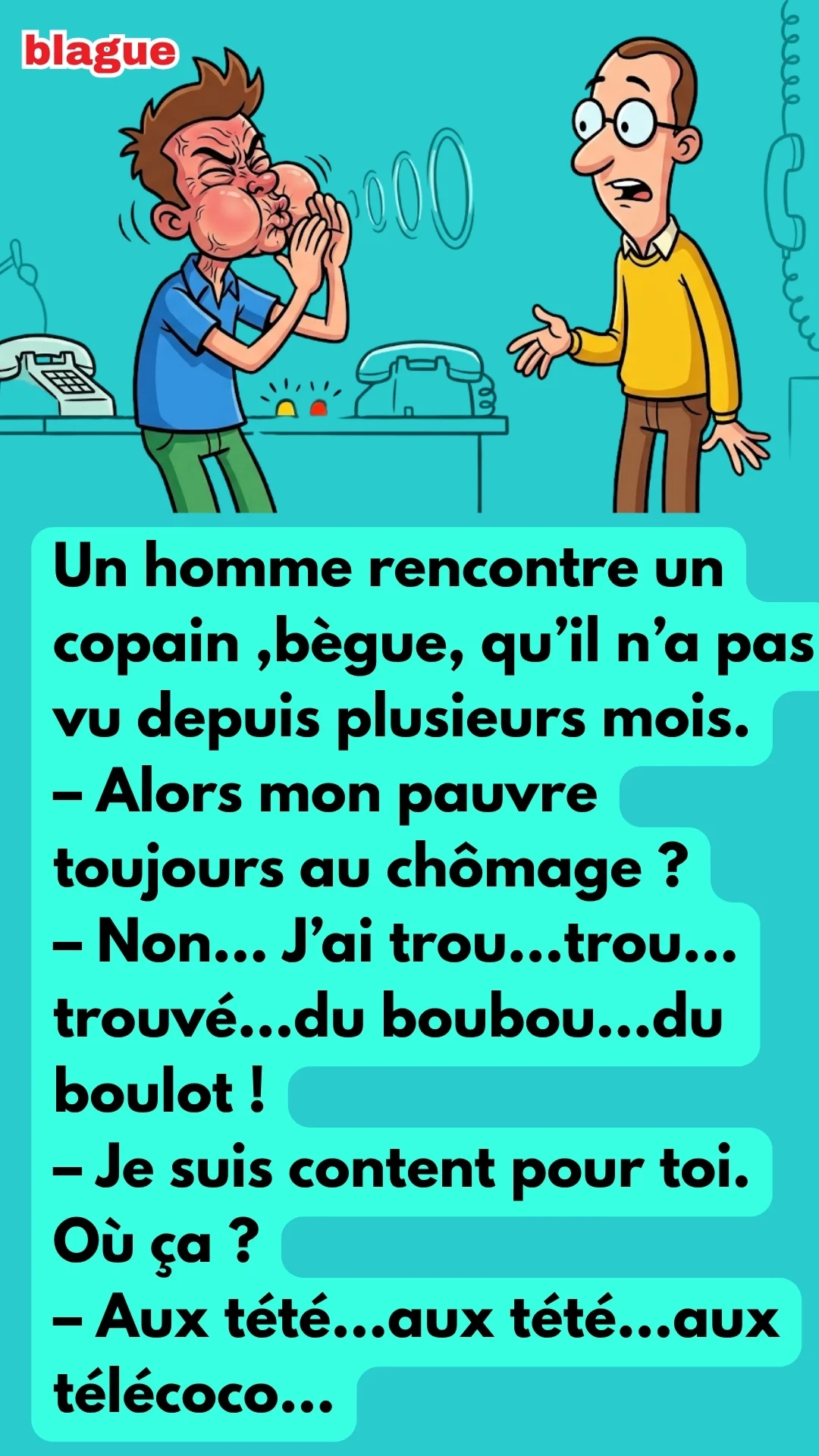 BLAGUE SUR J’AI TROUVÉ DU BOULOT !