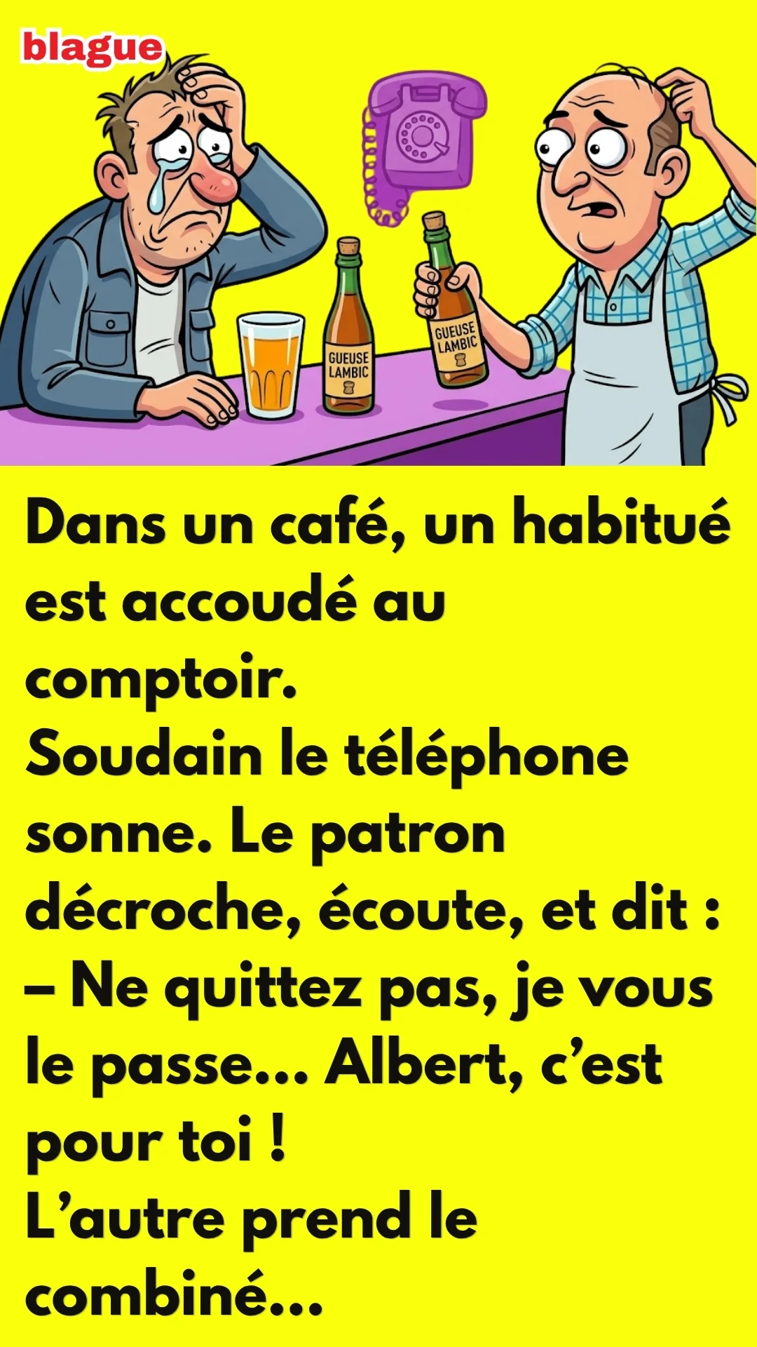 BLAGUE SUR LA GUEUSE LAMBIC
