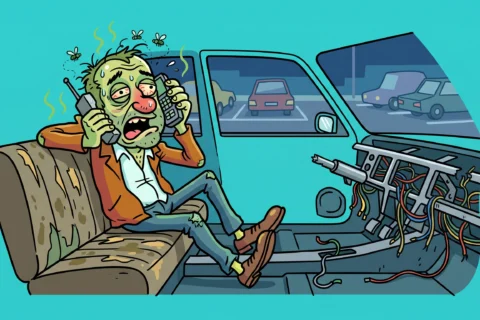 BLAGUE SUR LA VOITURE VOLÉE