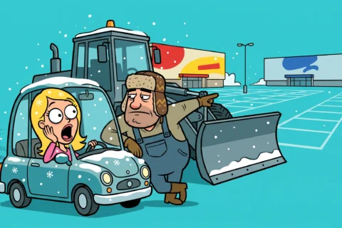 BLAGUE SUR LE CHASSE-NEIGE