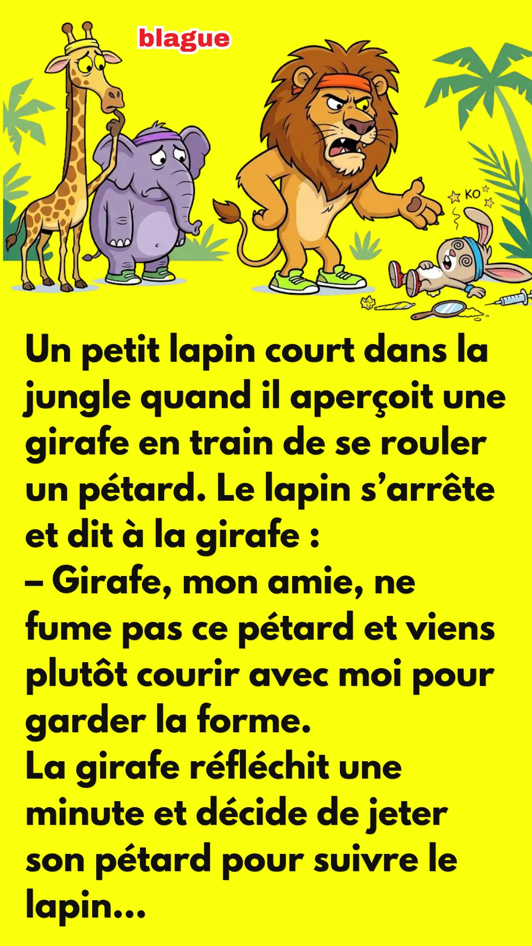 BLAGUE SUR LE PETIT LAPIN