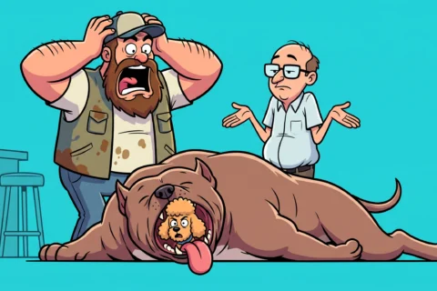 BLAGUE SUR LE PIT BULL