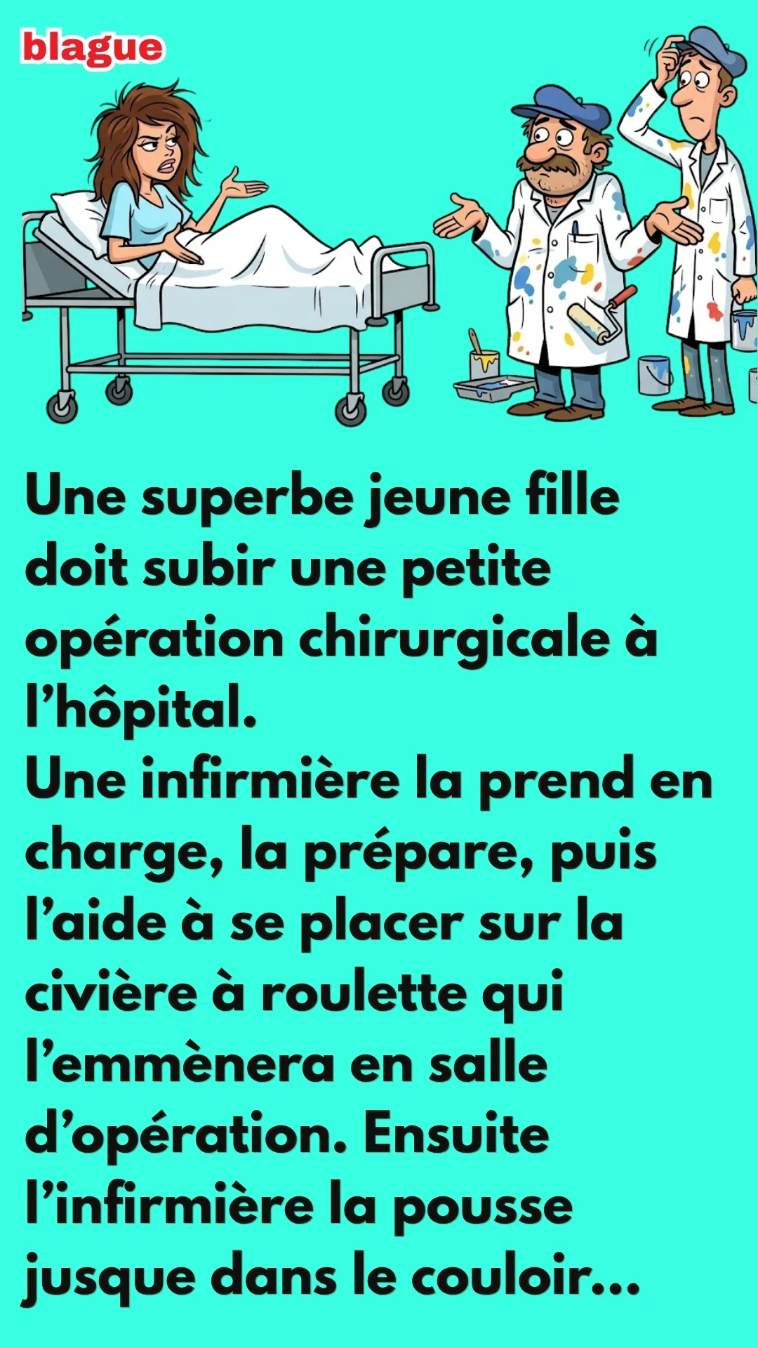 BLAGUE SUR LES BLOUSES BLANCHES
