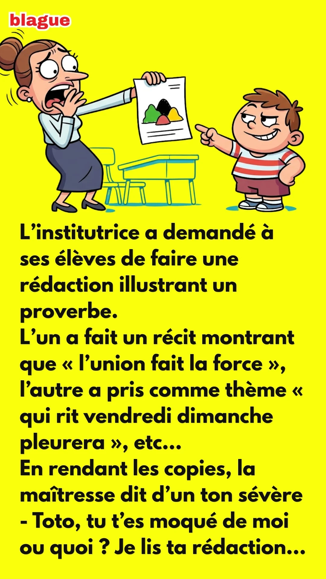 BLAGUE SUR LES PROVERBES