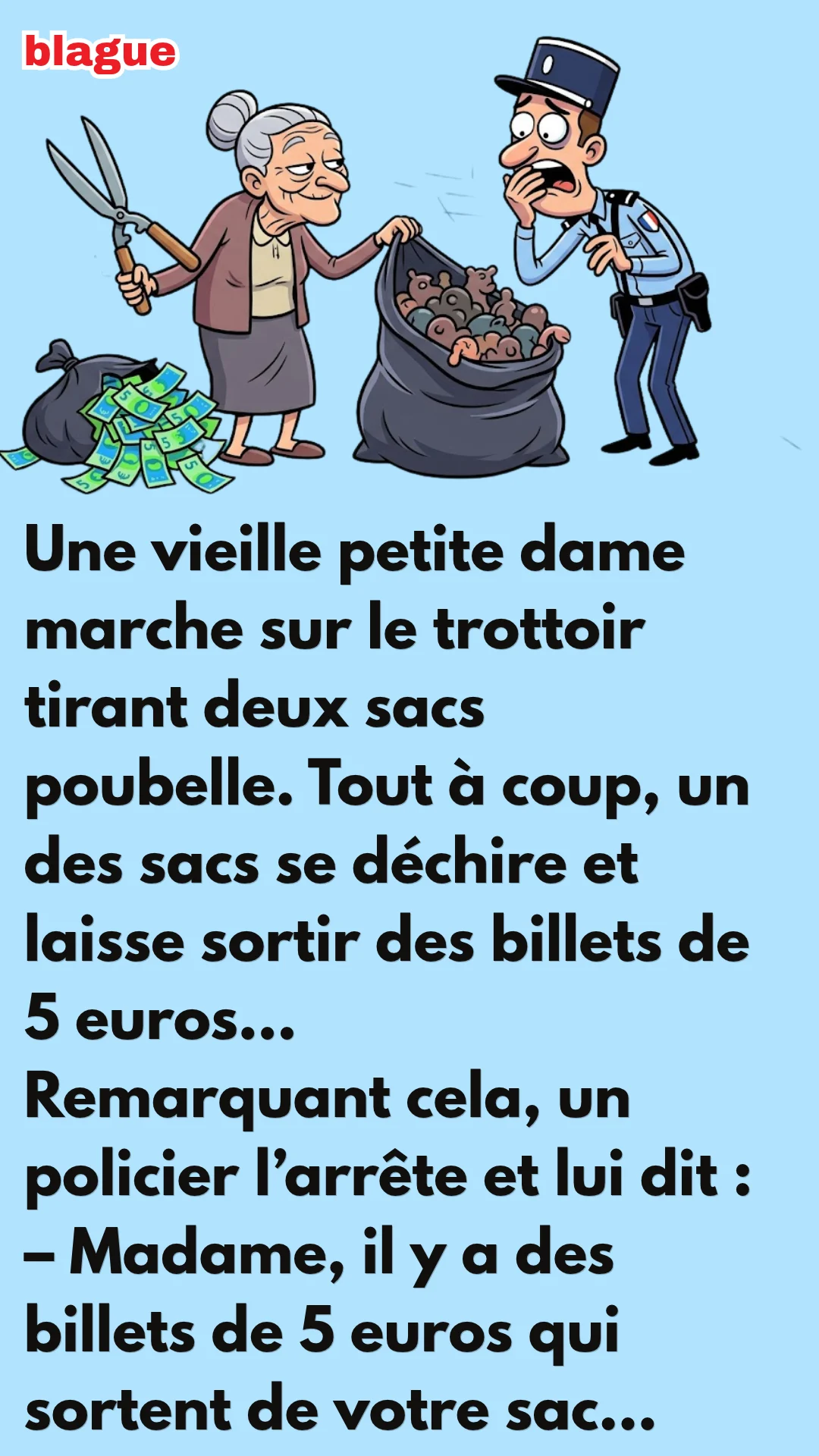 BLAGUE SUR LES SACS POUBELLE