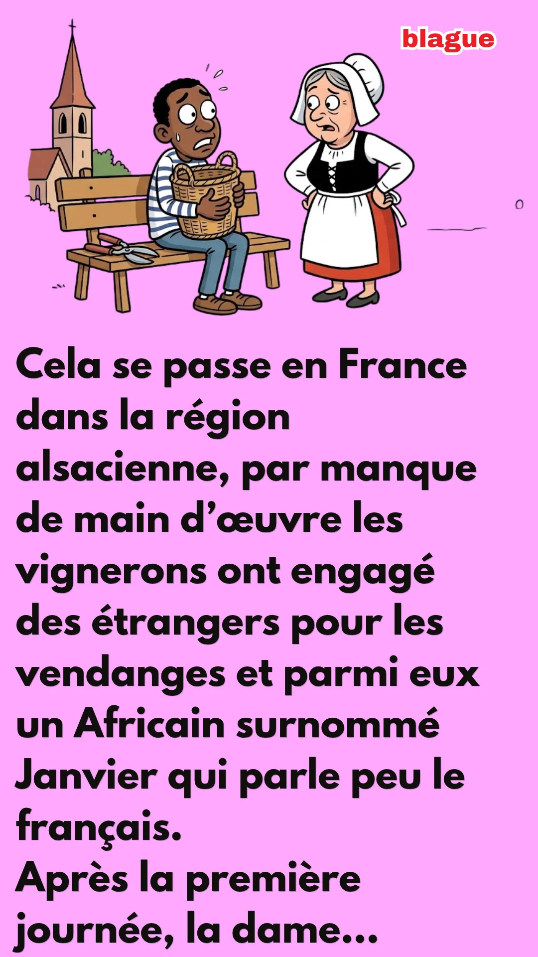 BLAGUE SUR LES VENDANGES