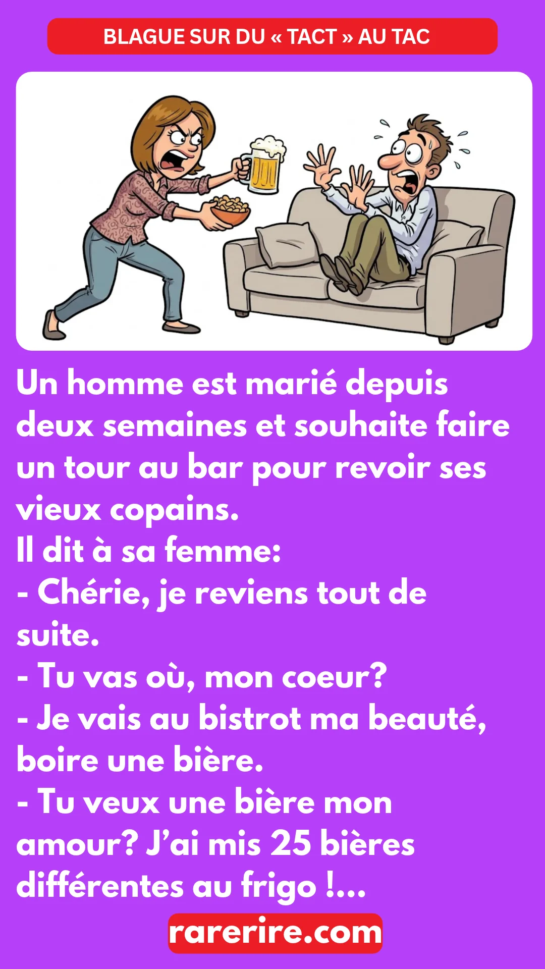 BLAGUE SUR L’HOMME MARIÉ