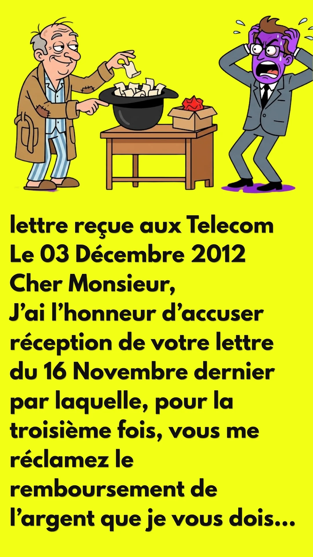 BLAGUE SUR REMBOURSEMENT