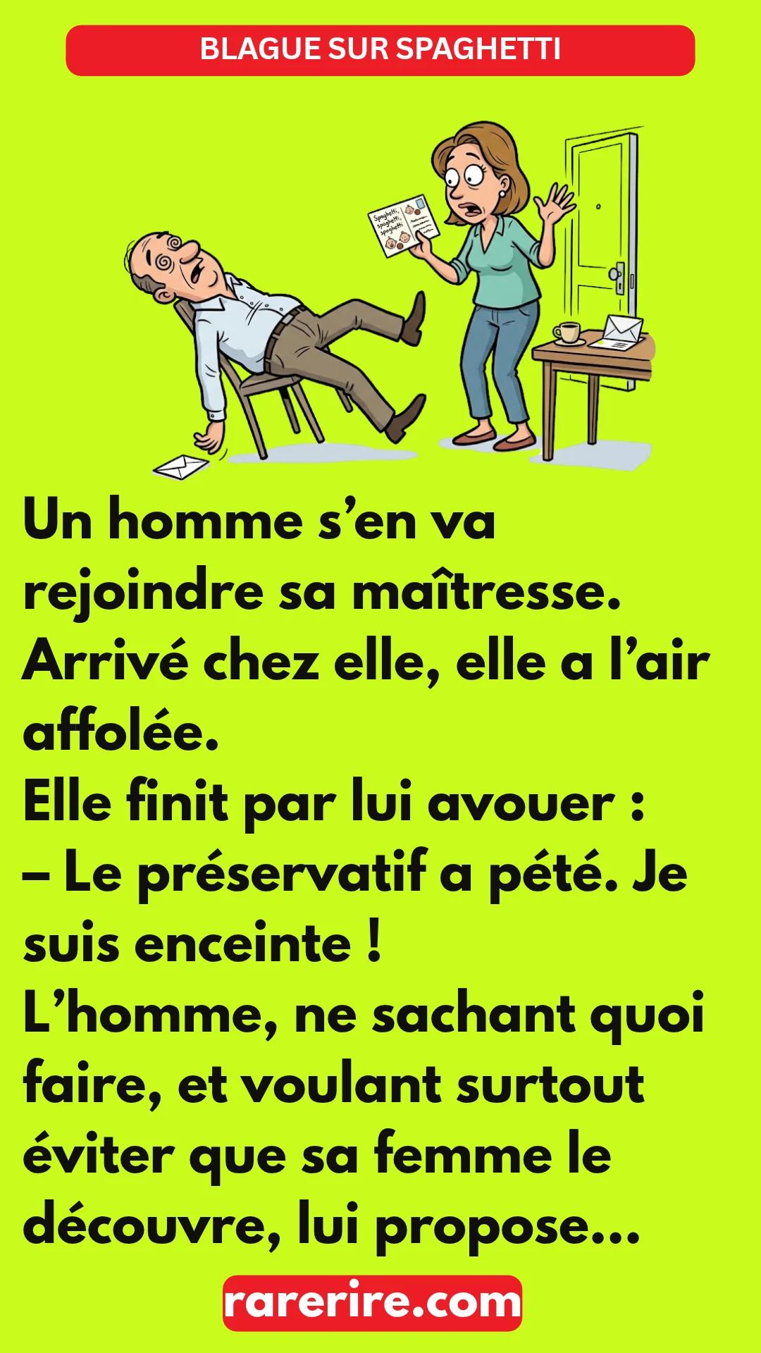 BLAGUE SUR SPAGHETTI