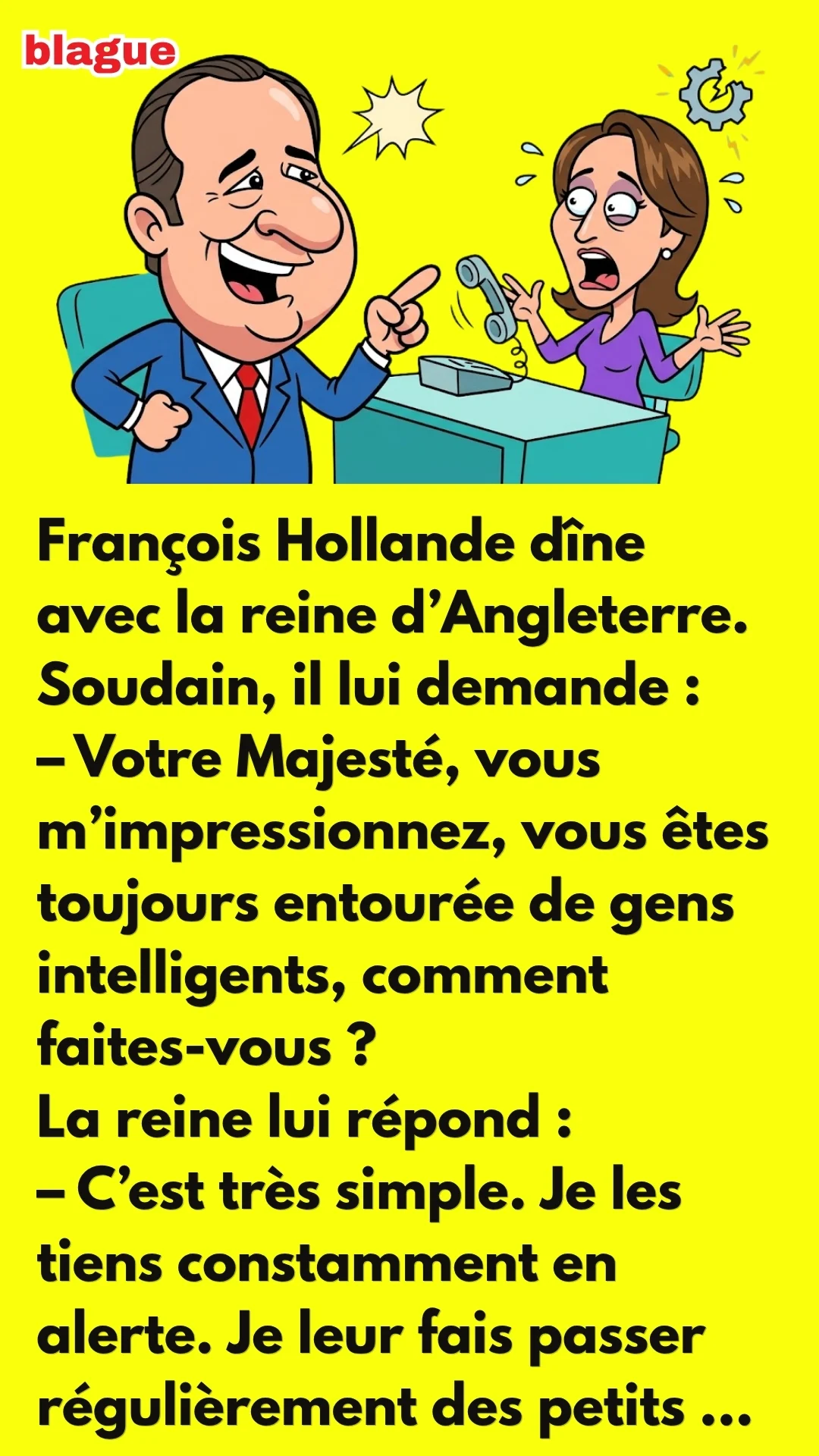 BLAGUE SUR TEST D’INTELLIGENCE