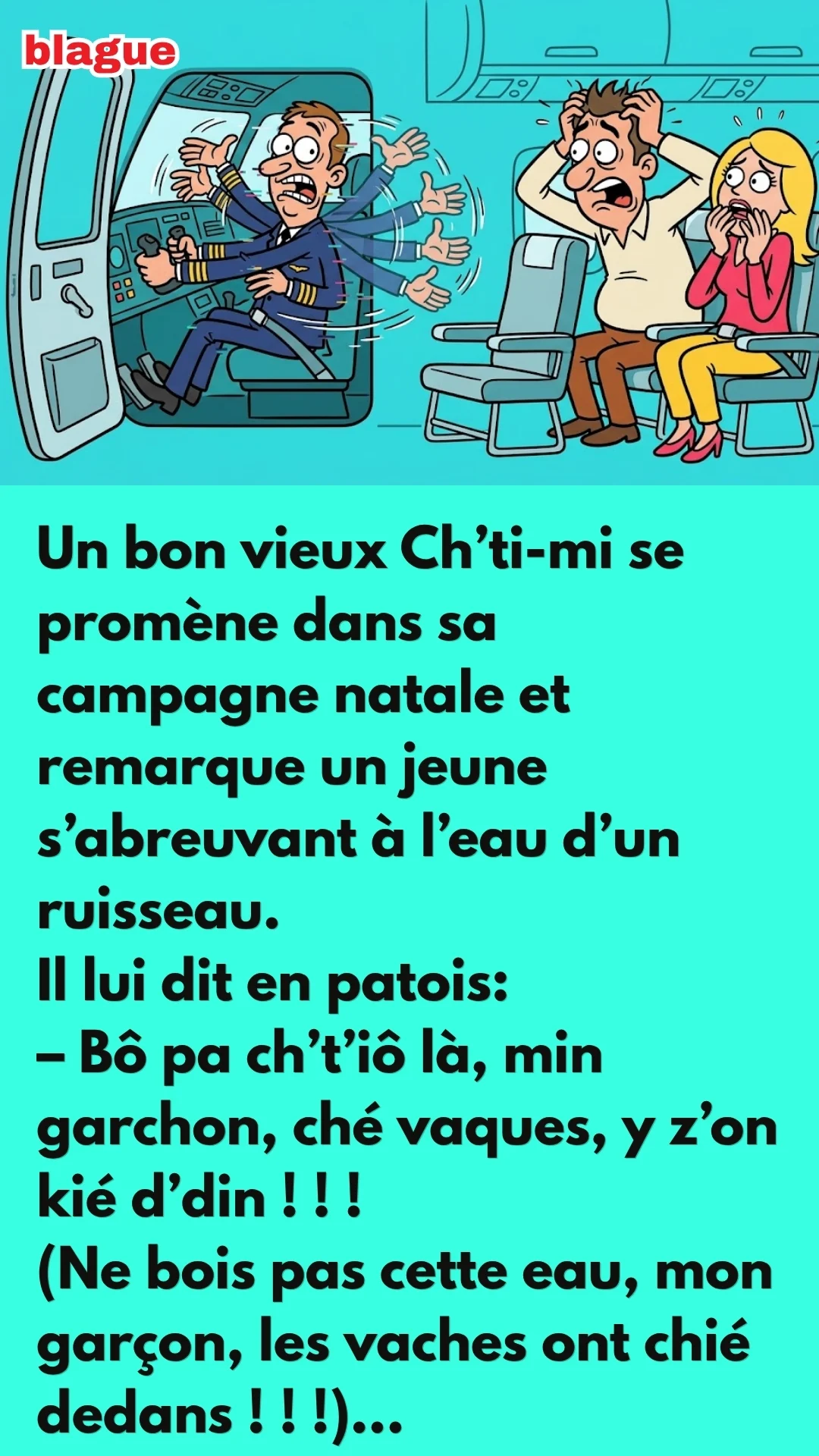 BLAGUE SUR VOL PARIS/LOS ANGELÈS 