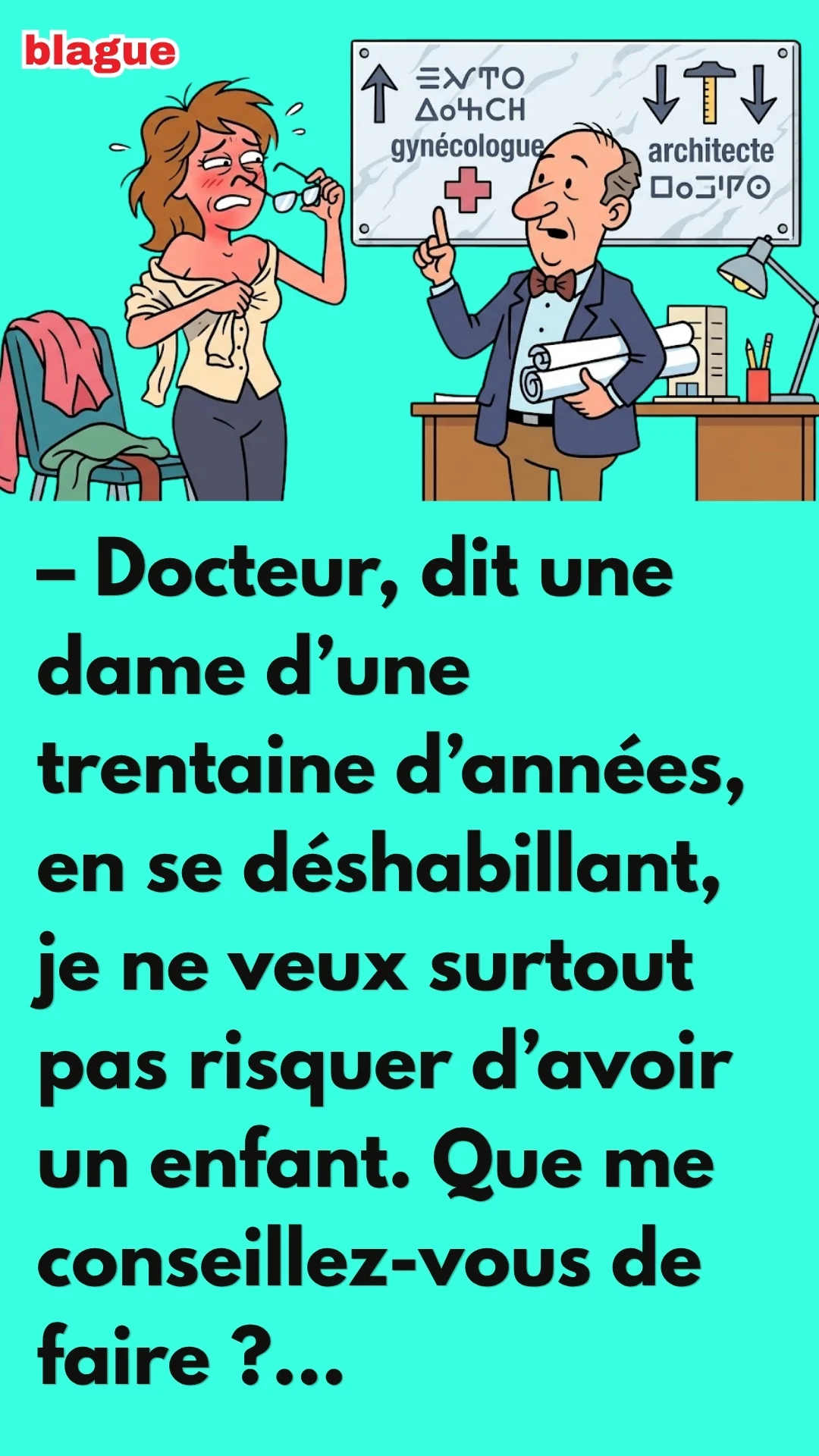 BLAGUE SUR LUNETTES CONTRACEPTIVES ?