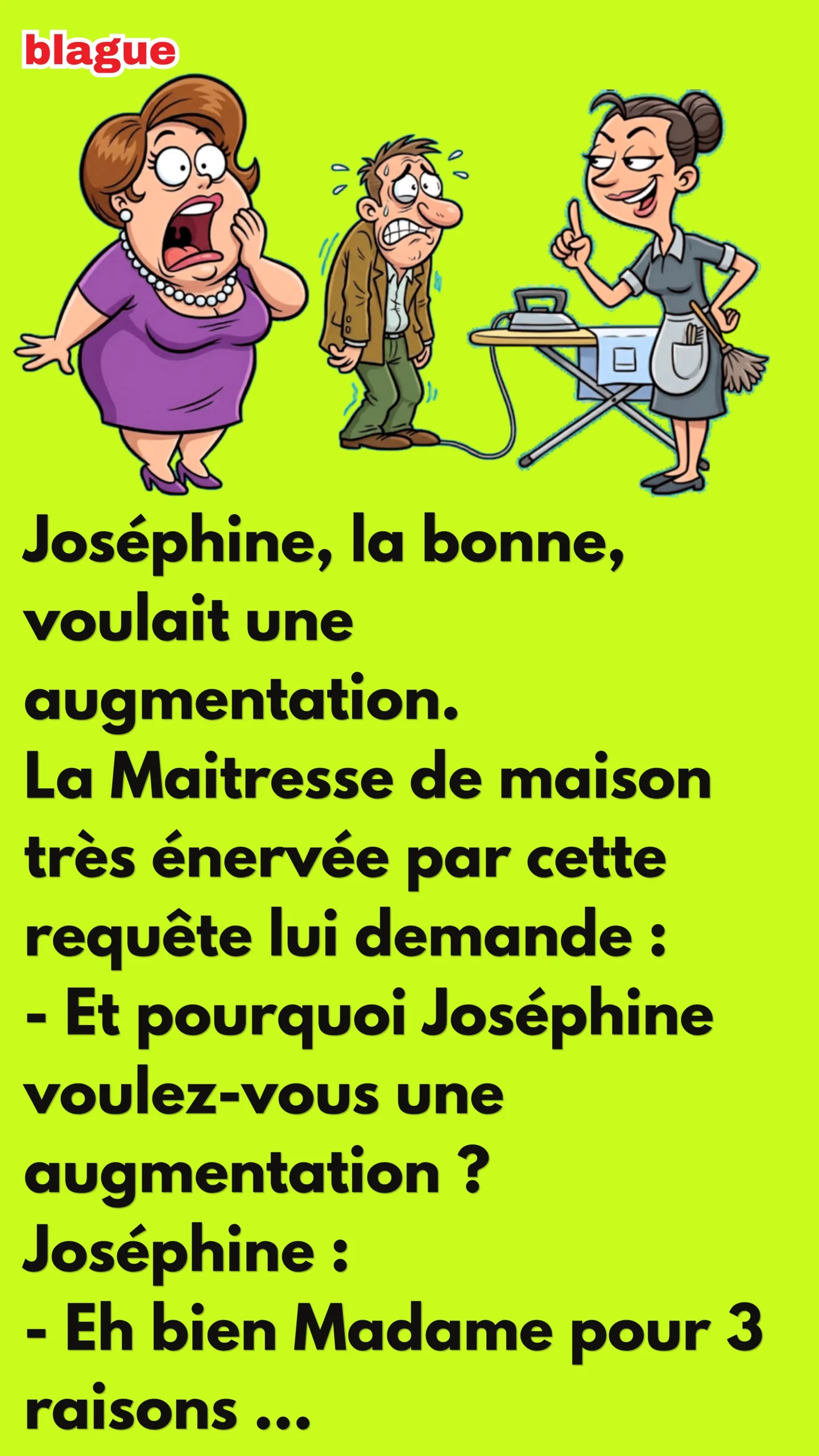 BLAGUE SUR L'AUGMENTATION