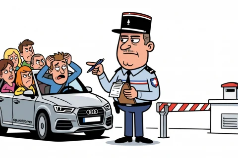 Blague sur le douanier belge