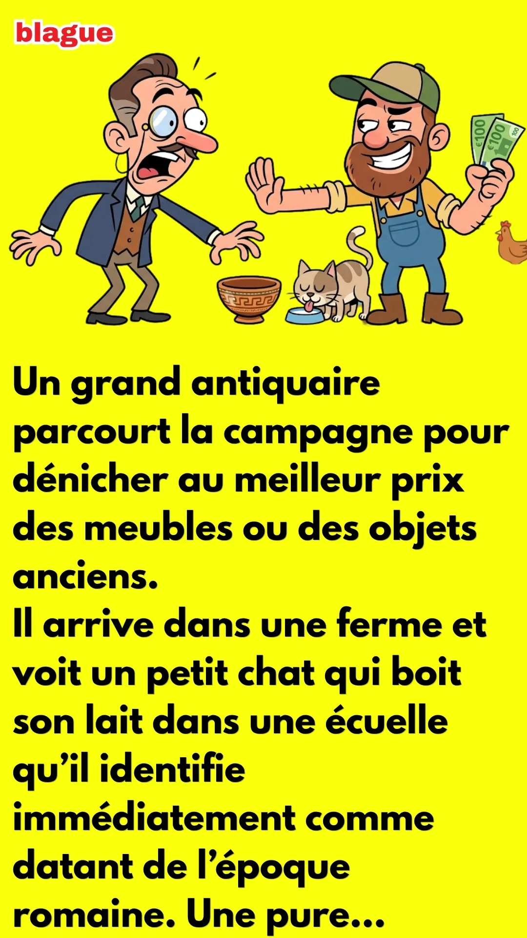 blague sur grand antiquaire