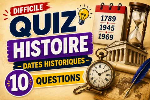 Quiz Histoire : 10 Questions Difficiles sur les Dates Historiques